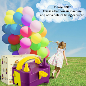 AL-Mustarziq Electric Balloon Pump with UK Plug- Portable Balloon Inflator Pump Machine with Dual Nozzle for Fast Balloons Inflation - Image 13