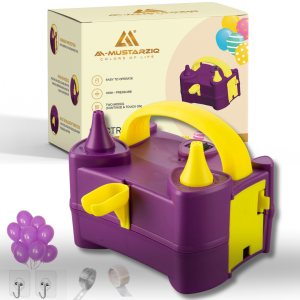AL-Mustarziq Electric Balloon Pump with UK plug and Dual nozzle
