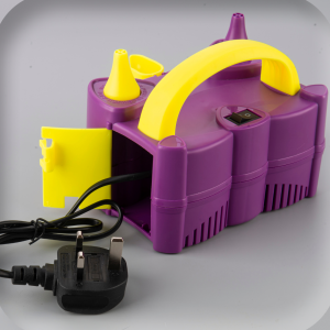 AL-Mustarziq Electric Balloon Pump with UK Plug- Portable Balloon Inflator Pump Machine with Dual Nozzle for Fast Balloons Inflation - Image 3